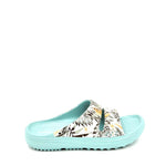 Load image into Gallery viewer, Clogees Womens Island Sandal Aqua Palm [sz:8 Clr:aqua Palm]
