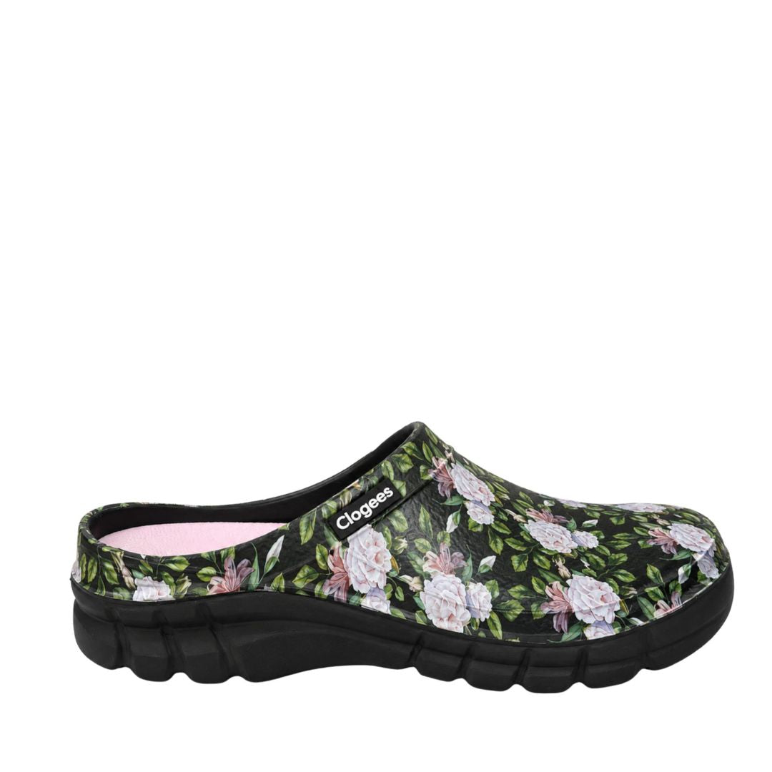 Clogees Womens Garden Clog Roses [sz:6 Clr:roses]