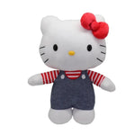 Load image into Gallery viewer, Hello Kitty White Blue Overalls Medium Plush 
