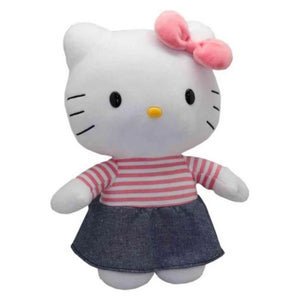 Hello Kitty White Blue Dress Medium Plush 