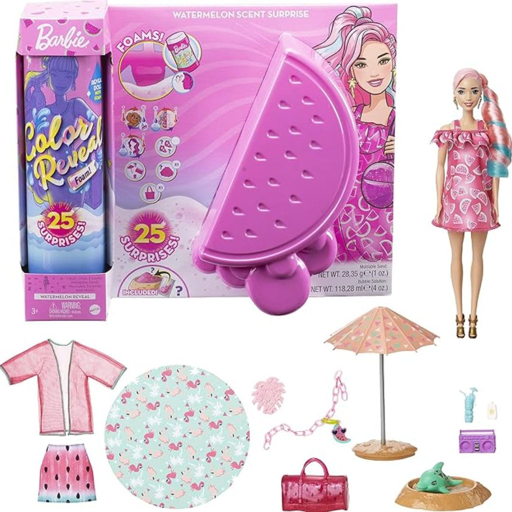 Barbie Colour Reveal Foam Doll Pink Watermelon