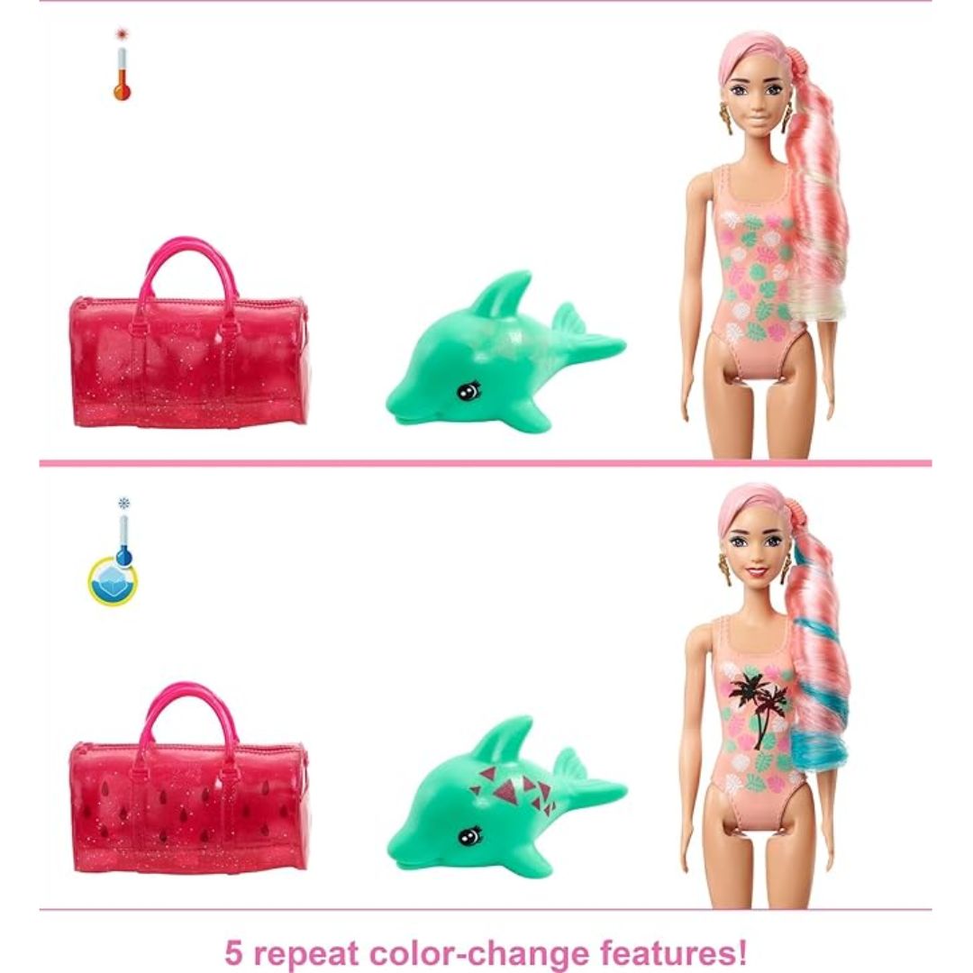 Barbie Colour Reveal Foam Doll Pink Watermelon