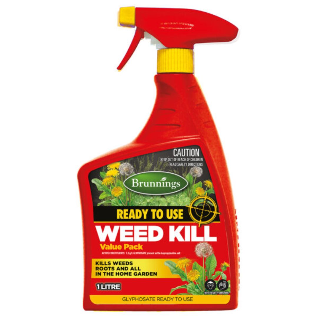 Brunnings Weed Kill Glyphosate Rtu 1l