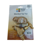 Load image into Gallery viewer, Resin Wombat Tap Top Brass Finish 5x9cm
