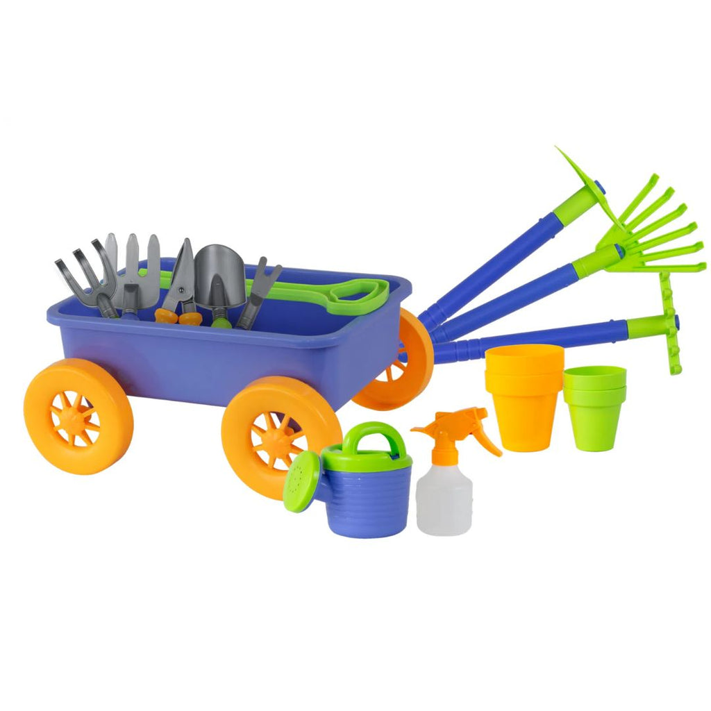 Garden Trend Kids Trolley Cart With 12pcs Tool Set