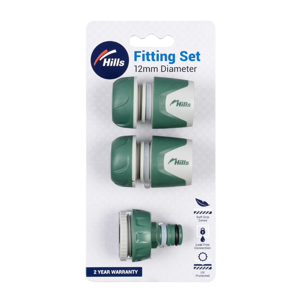 Hills 12mm 3pc Fitting Set