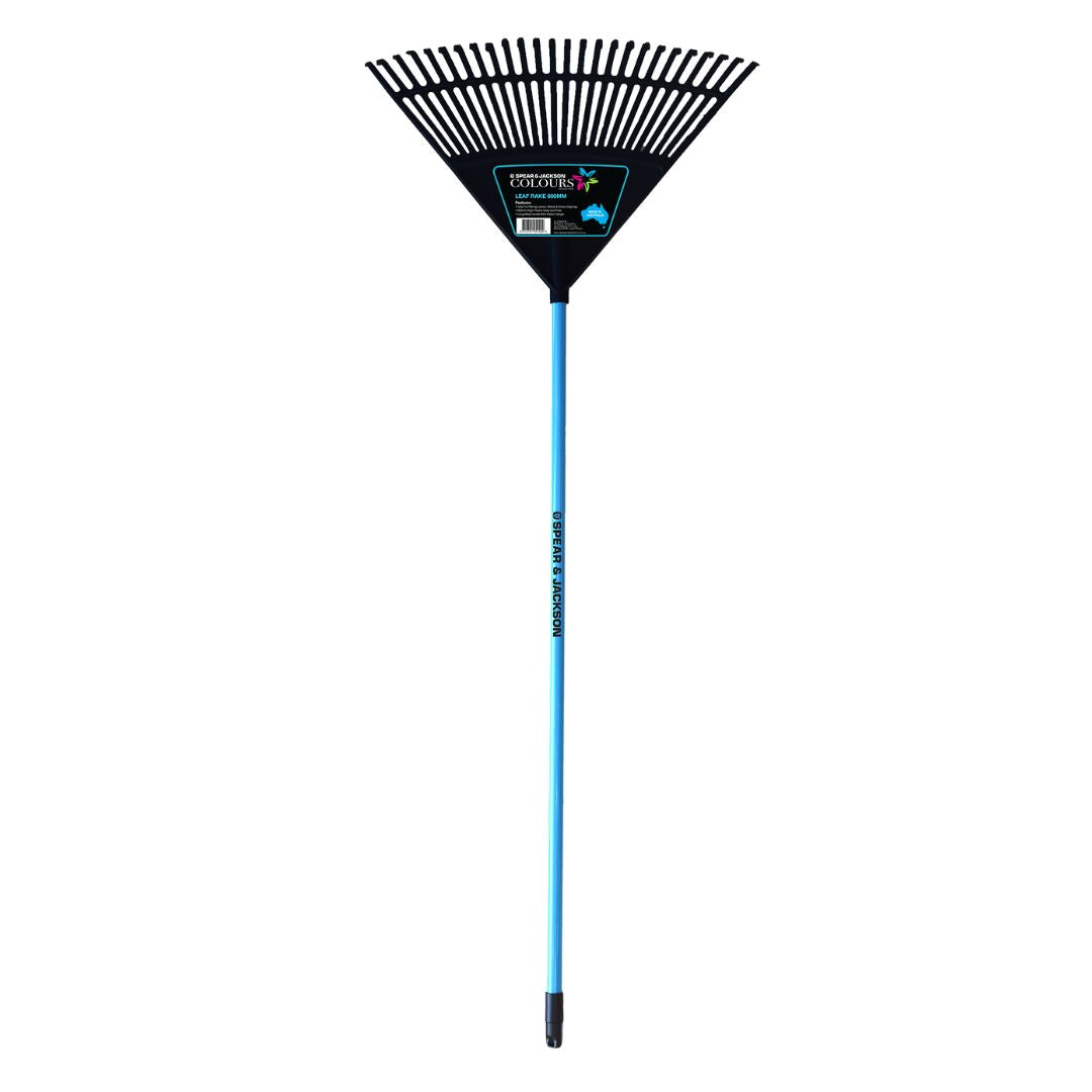 Leaf Rake Blue Color Spear & Jackson Colours Leaf Rake 600mm Blue – Lumpys Nursery ...