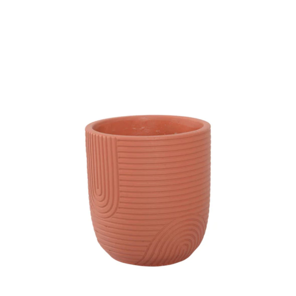 Sierra Planter Pot 12x13cm Brick Red