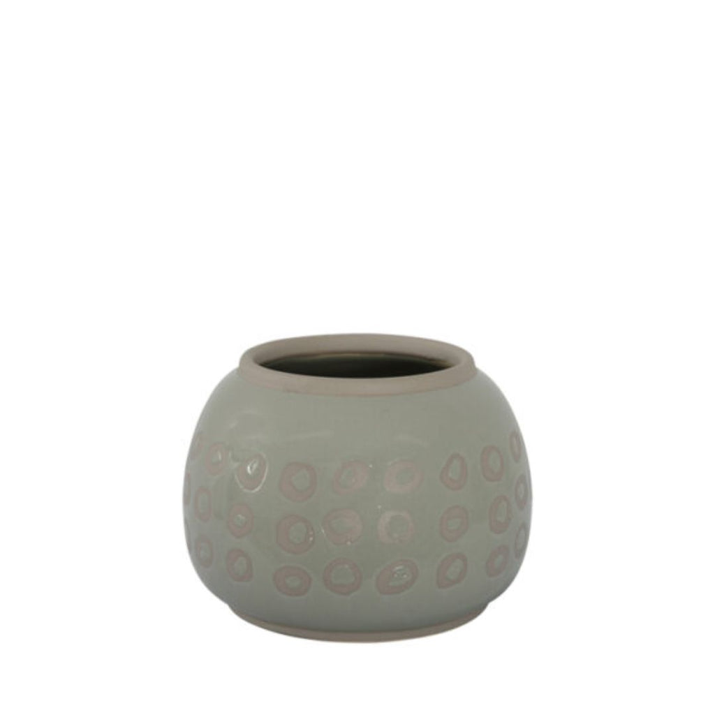 Habitat101 Orlo Planter Pot Grey 14x10.5cm 