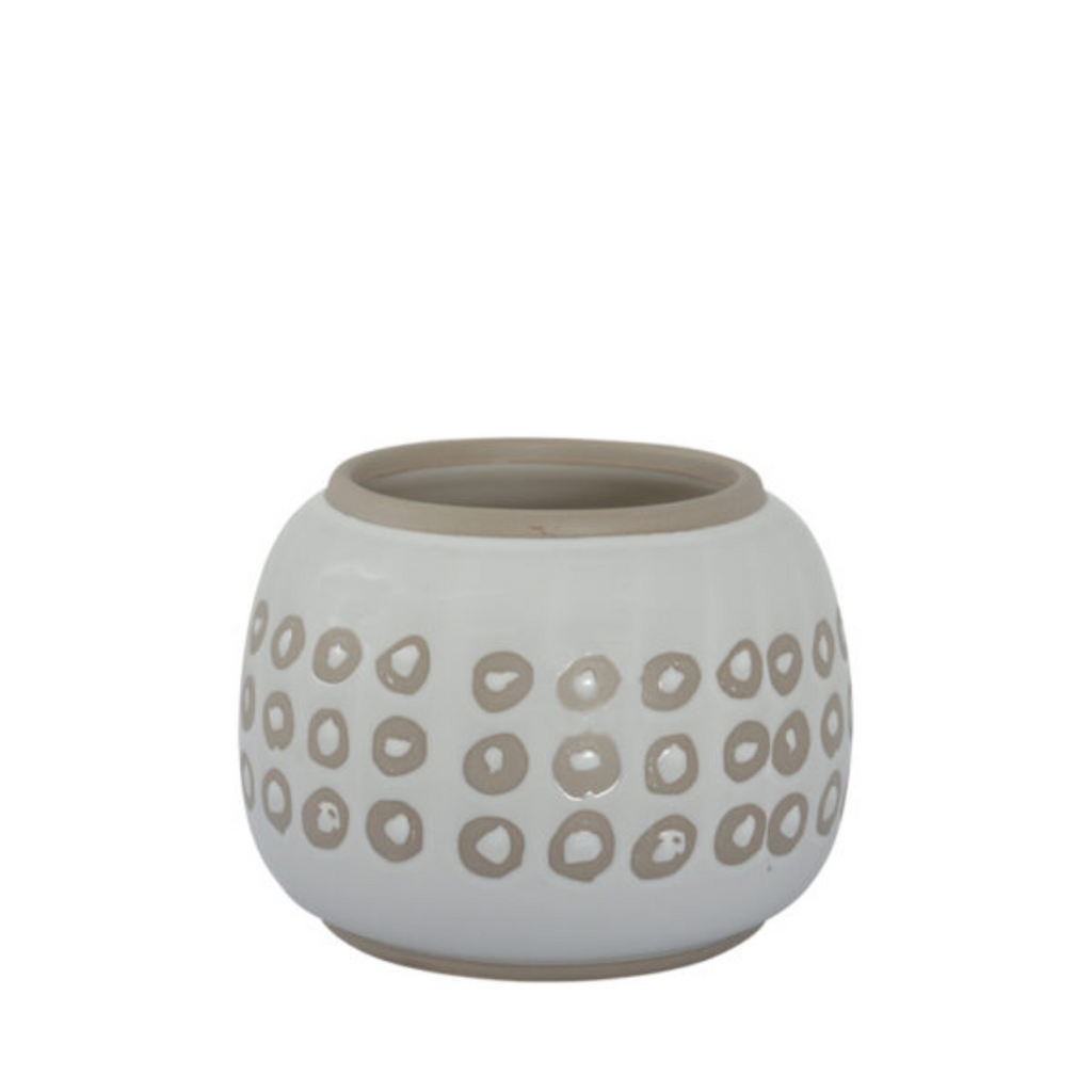 Habitat101 Orlo Planter Pot White 16.5x12cm