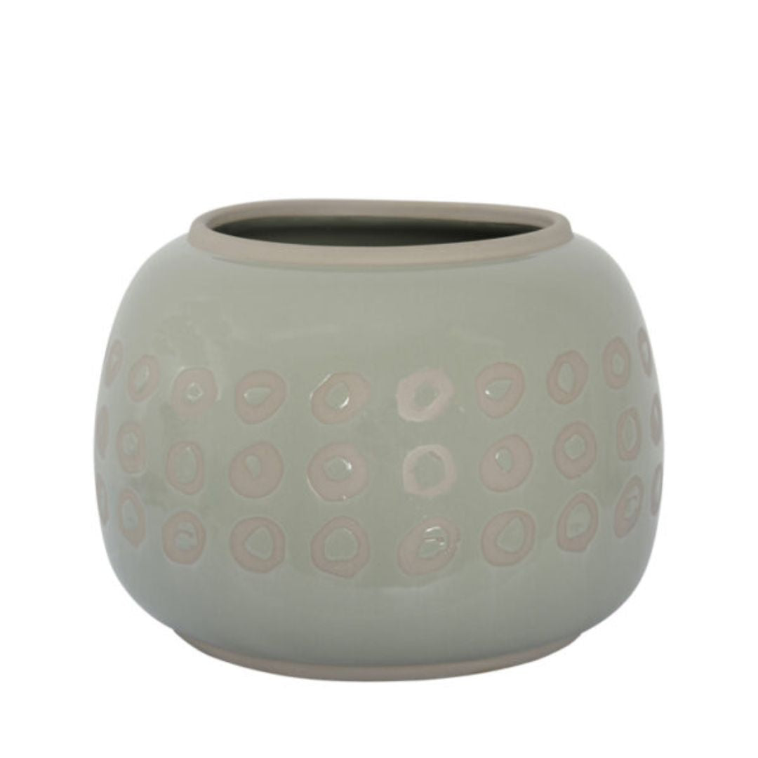 Habitat101 Orlo Planter Pot Grey 22x16cm 