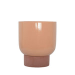 Load image into Gallery viewer, Penny Planter Pot With Stand Blush/rosewood 16x18.5cm
