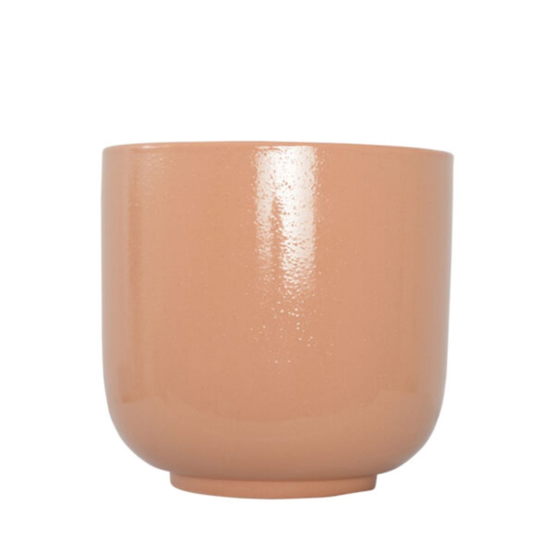 Penny Planter Pot With Stand Blush/rosewood 20x23.5cm 