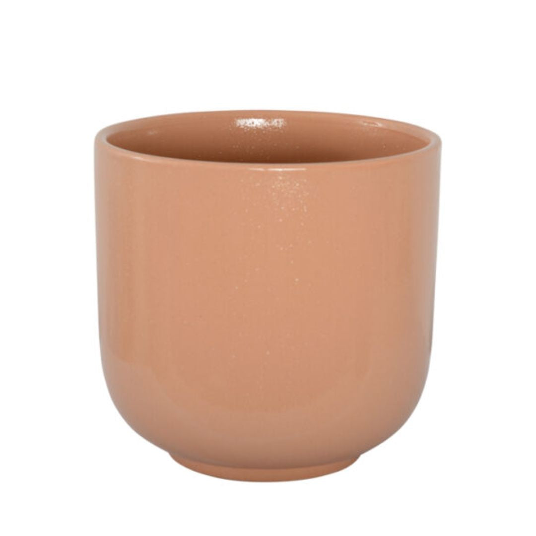 Penny Planter Pot With Stand Blush/rosewood 20x23.5cm 