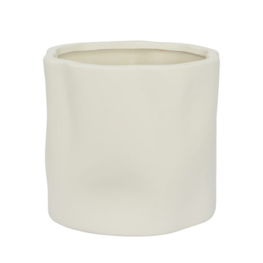 Habitat101 Nina Planter Pot Bone 18 X 16.5cm 