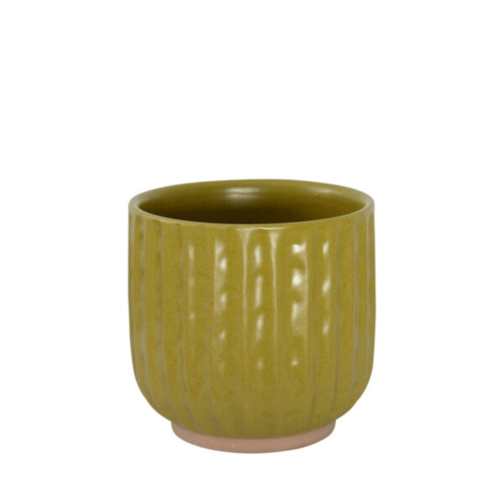 Habitat101 Bea Planter Pot Citrus Green 13 X 13cm 