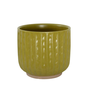 Habitat101 Bea Planter Pot Citrus Green 16 X 15cm 