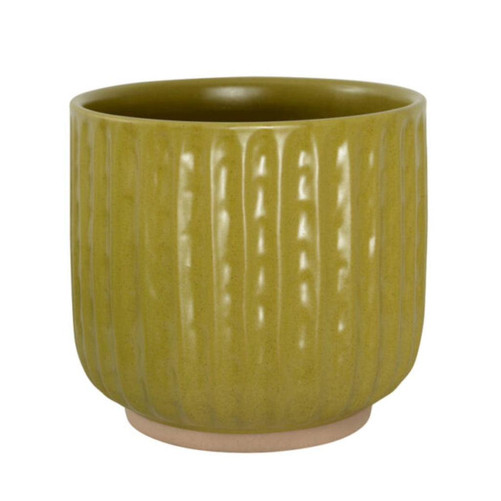 Habitat101 Bea Planter Pot Citrus Green 19 X 18cm 