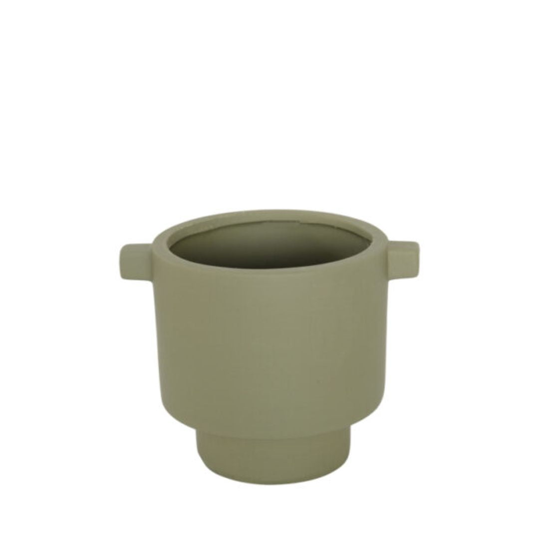 Bonnie Planter Pot Khaki Green 13.5x10.5cm