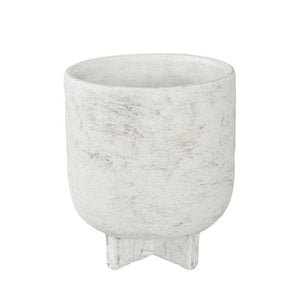 Habitat101 Trista Planter Pot White 17.5x20cm