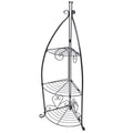 Plant Stand 3 Tier Cnr Black 96cm