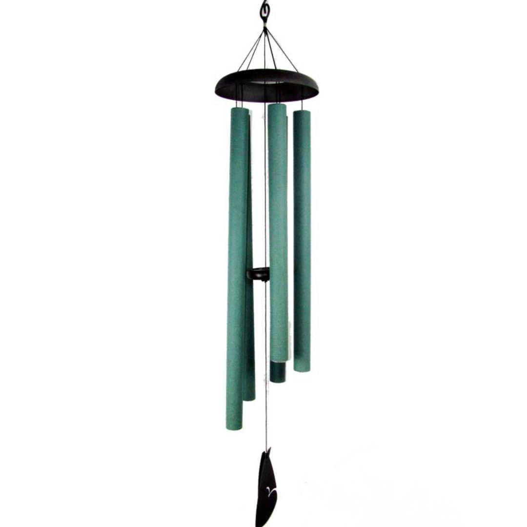 5 Tube Green Tuned Wind Chime 130cm