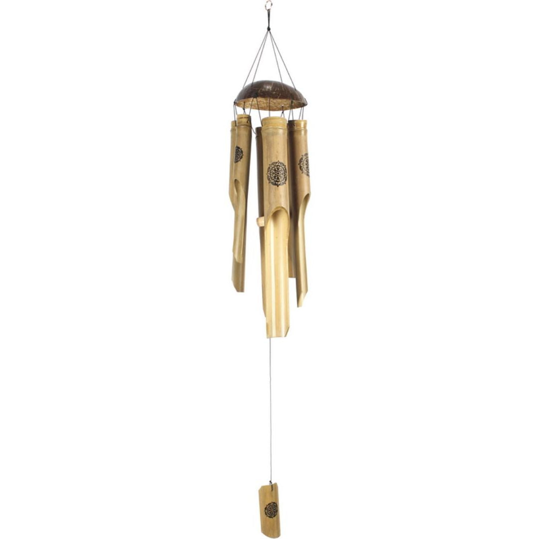 6 Tube Bamboo Mandala Wind Chime