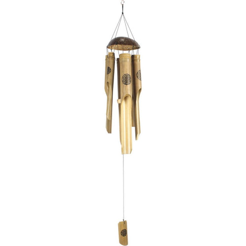 6 Tube Bamboo Mandala Wind Chime