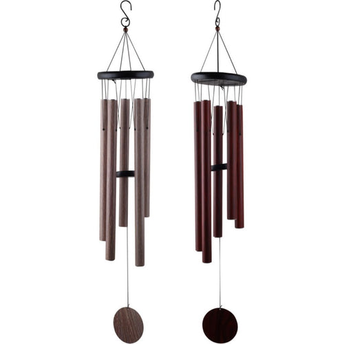 5 Tube Wood Look Wind Chime