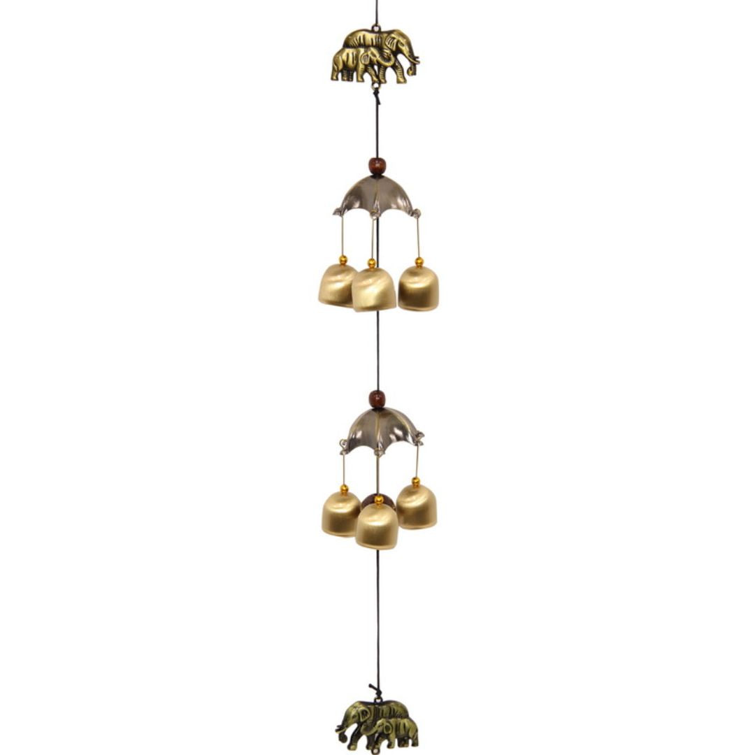 Bell Elephant Umbrella W/chime 60cm