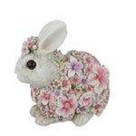 Load image into Gallery viewer, Sitting Rabbit With Floral Design 19cm
