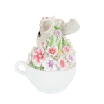 Load image into Gallery viewer, Cute Floral Rabbit In Teacup 15cm
