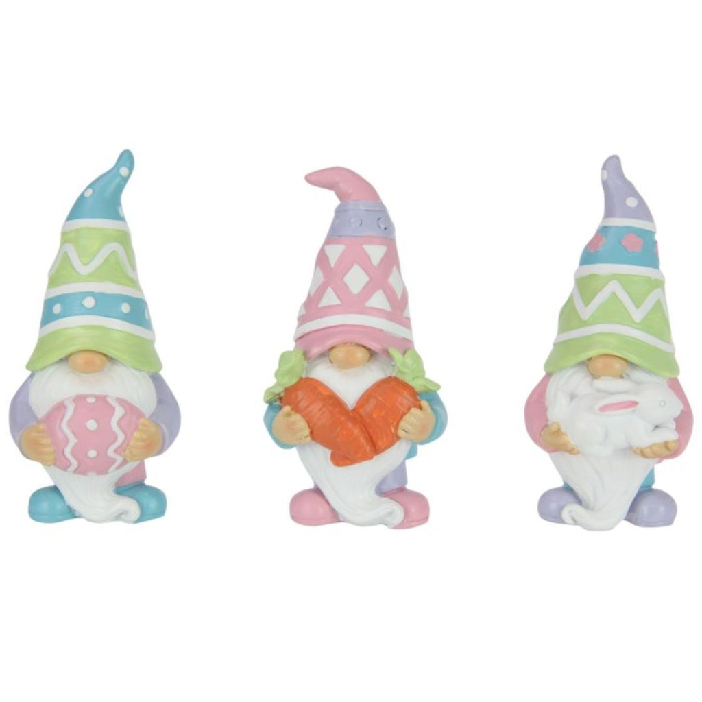 Easter Gnome Holding Goodies 10cm