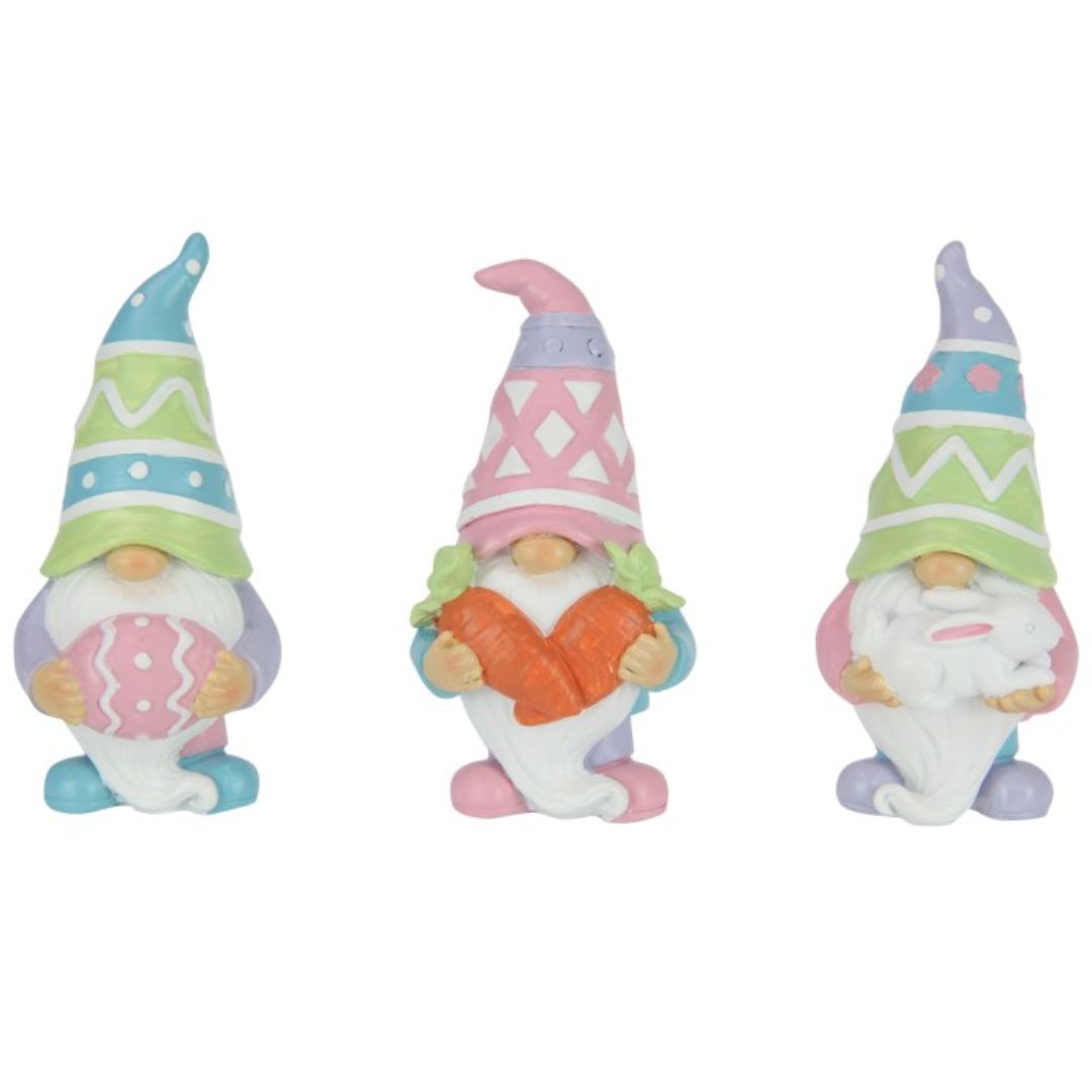 Easter Gnome Holding Goodies 10cm