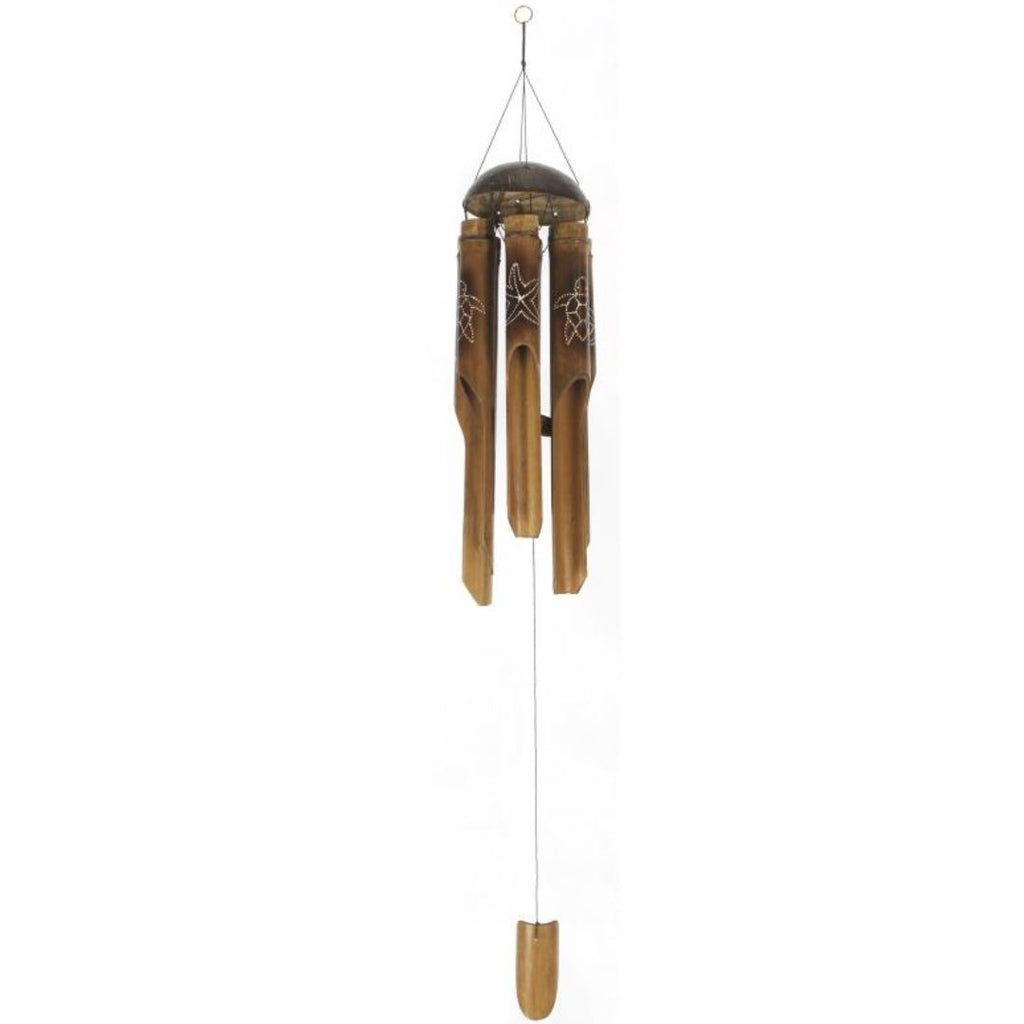 6 Tube Bamboo Sealife Design Wind Chime