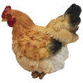 Sitting Brown Chicken 25cm