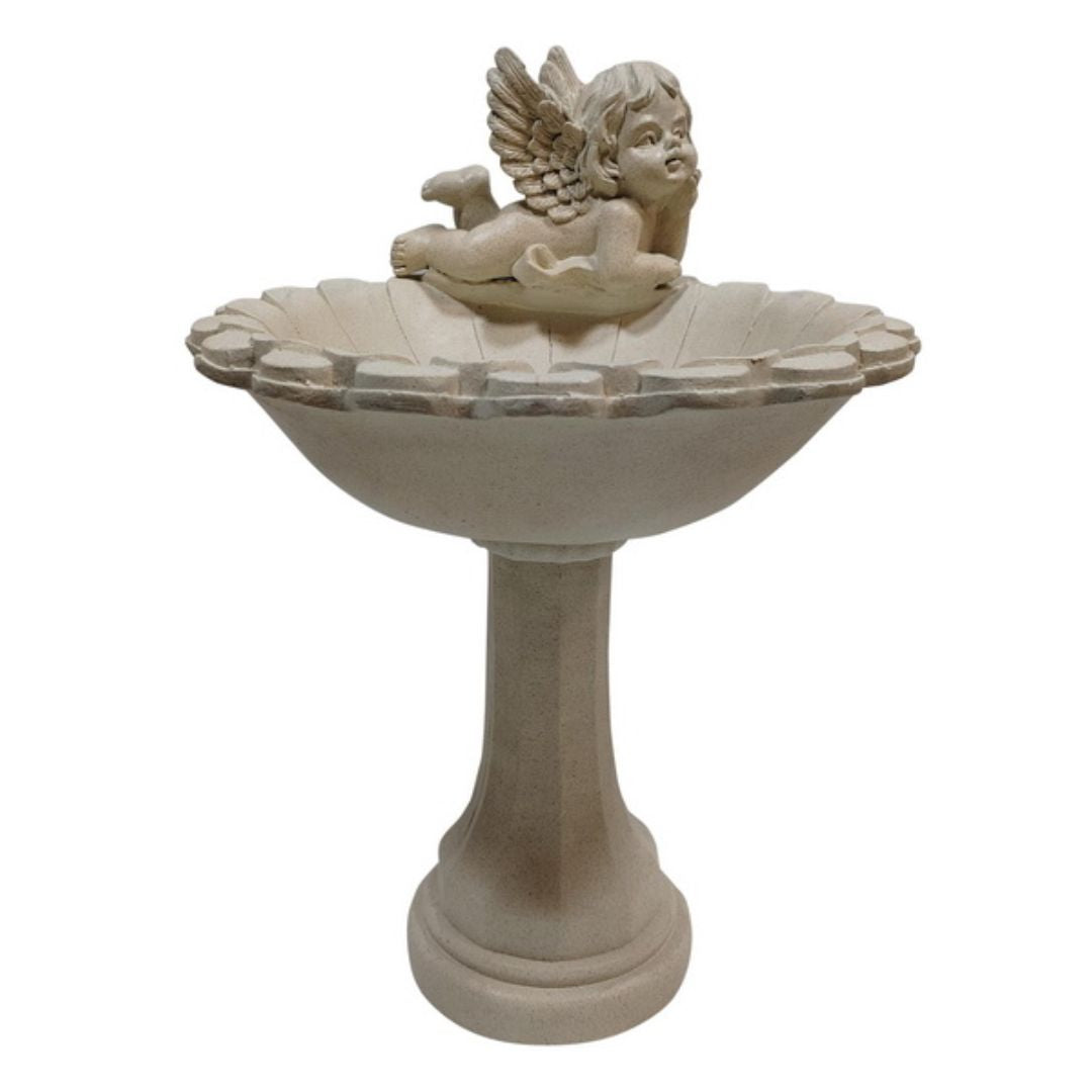 60cm Garden Bird Feeder W/cherub