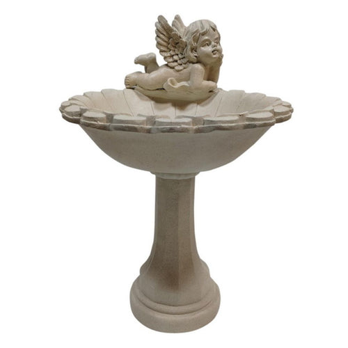 60cm Garden Bird Feeder W/cherub
