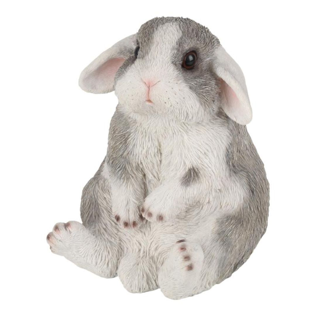 Sitting Rabbit With Long Ears 18x14cm