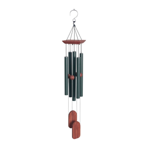 5 Tube Double Donger Green Chime 70cm