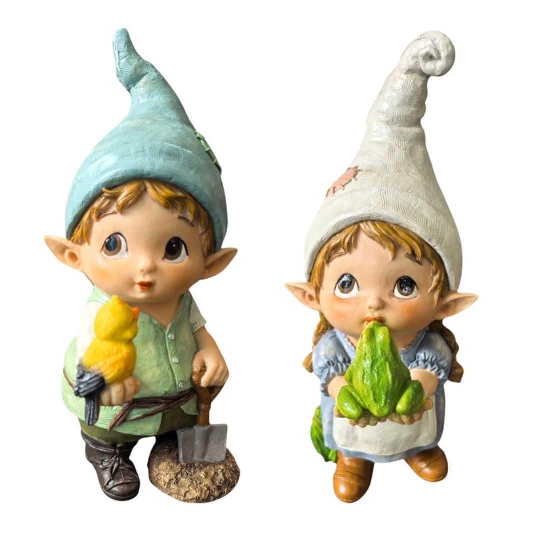 Standing Cute Garden Gnome 28cm