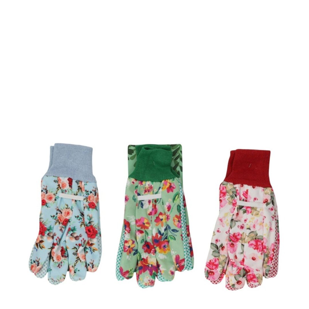 Gardening Gloves With Floral Design