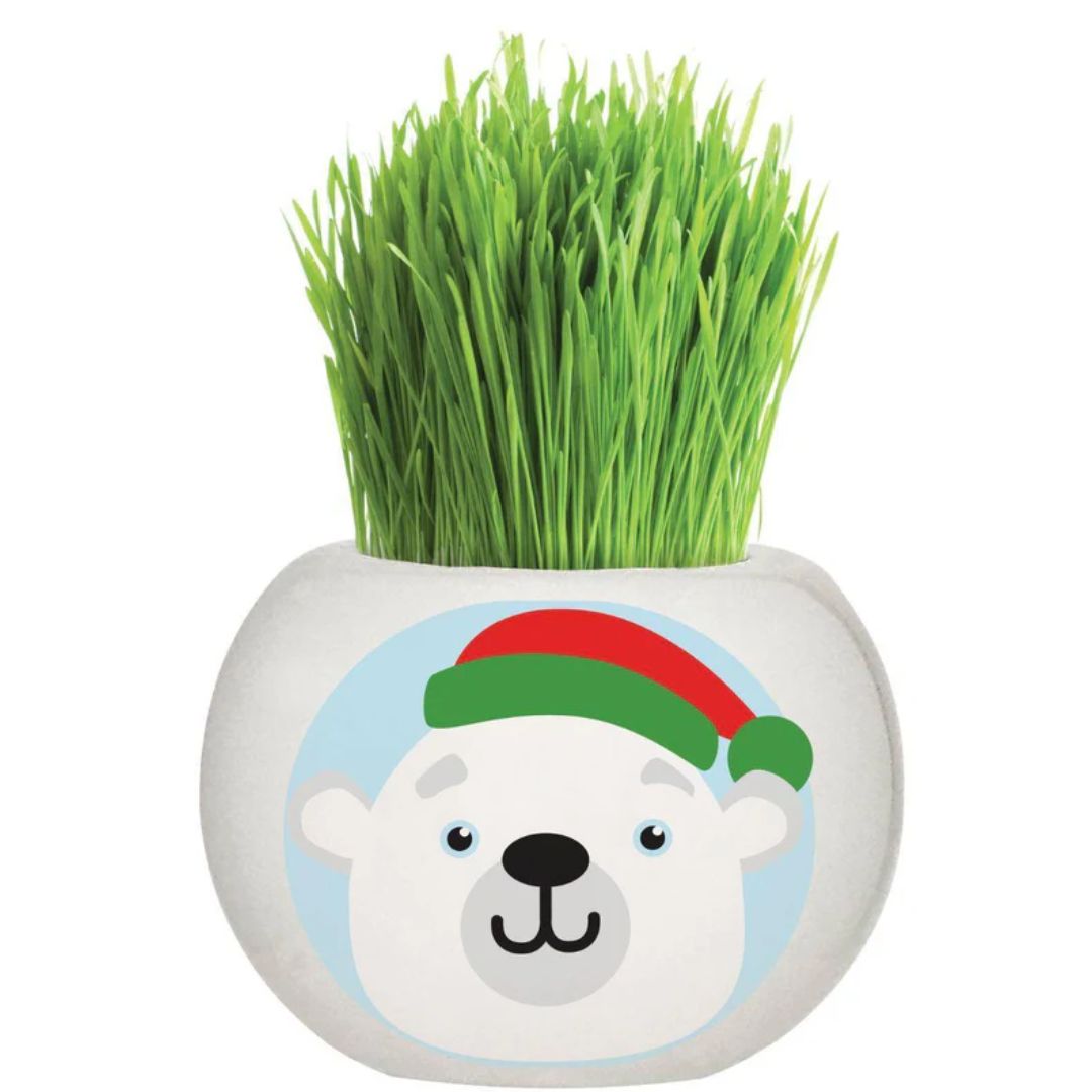 Fothergills Grass Hair Kit Christmas - Polar Bear