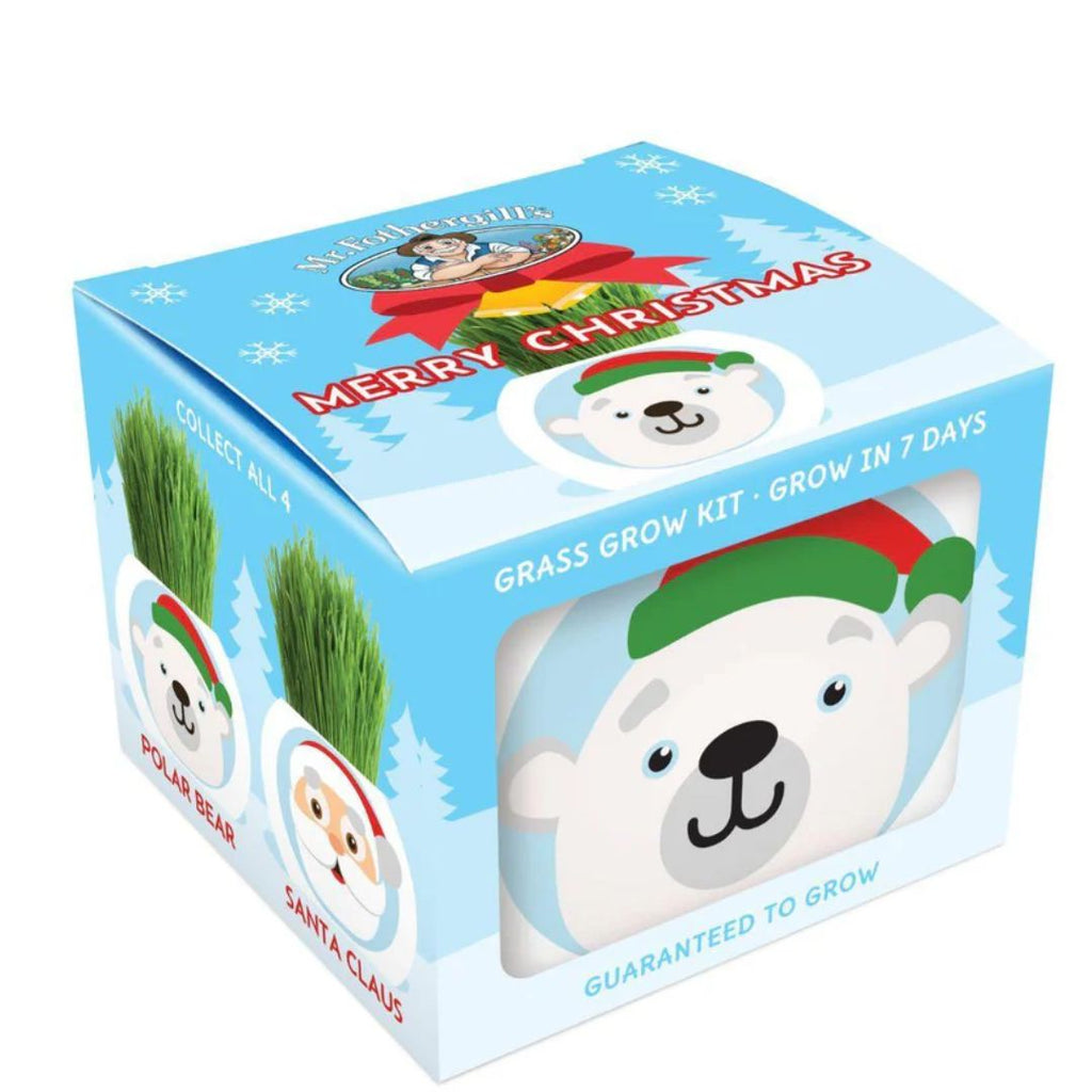 Fothergills Grass Hair Kit Christmas - Polar Bear