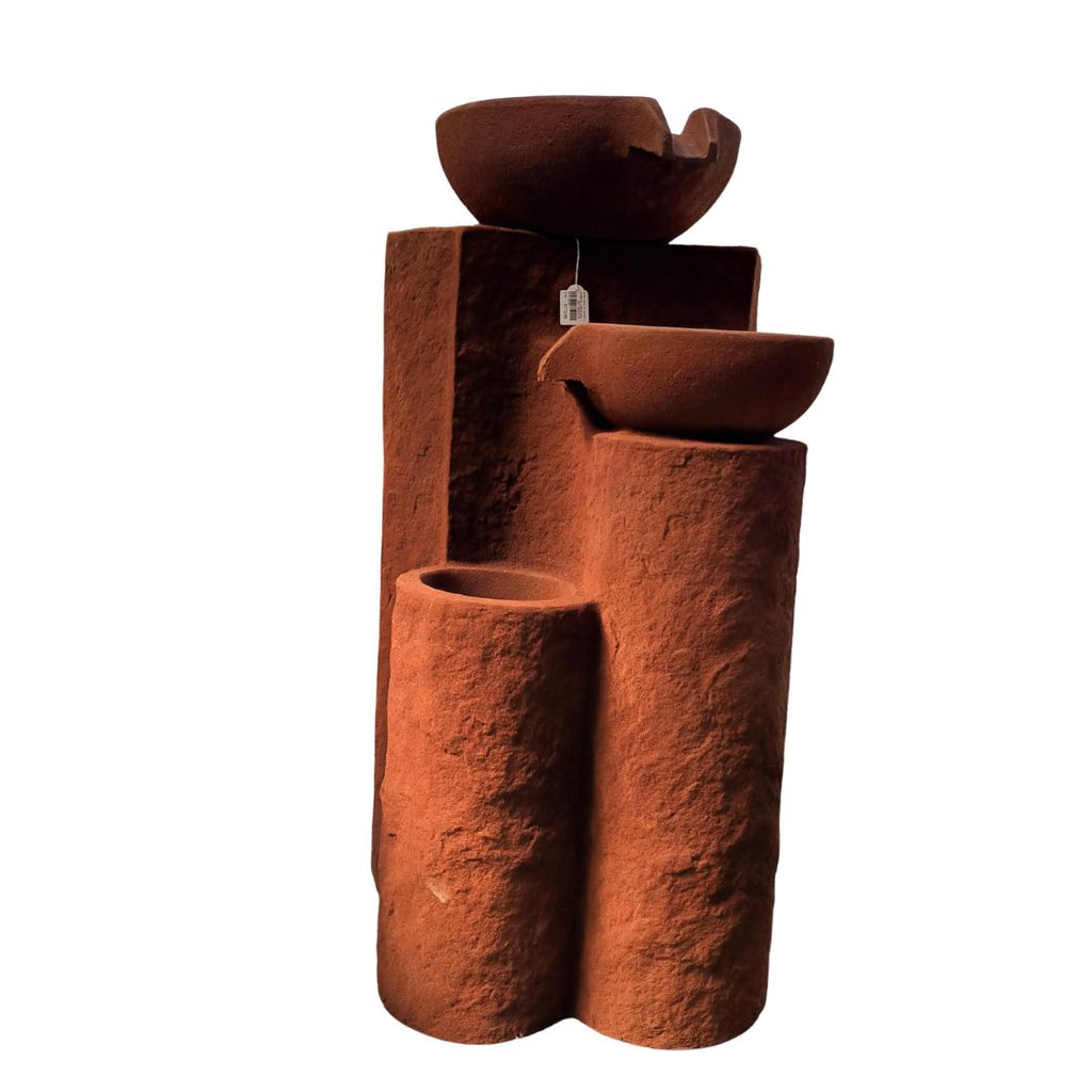 Northcote Pottery Echo Falls Fountain Iron Rust 44x44x91cm