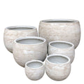 Mega Belly Pot White Pietra [sz:x Small Clr:white Pietra]