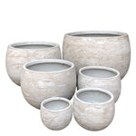 Load image into Gallery viewer, Mega Belly Pot White Pietra [sz:large Clr:white Pietra]
