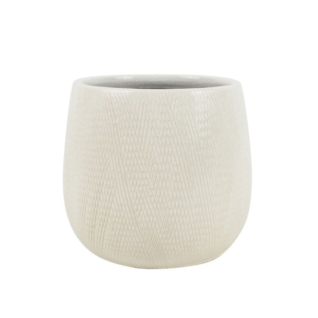 Northcote Pottery Hisako Pot White [sz:large Clr:white]