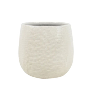Northcote Pottery Hisako Pot White [sz:large Clr:white]