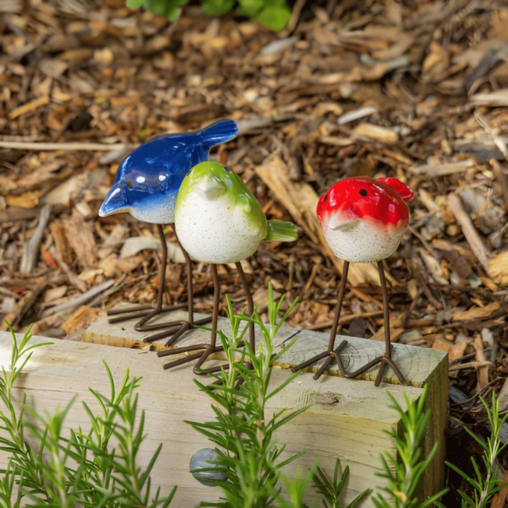 Cheery Chirpers Garden Statues